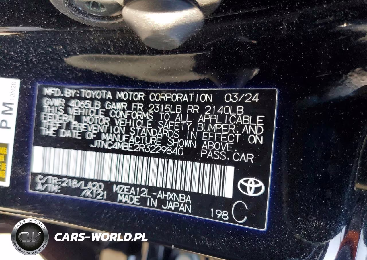 2024 Toyota Corolla Xse VIN:JTNC4MBE2R3229840 - 13