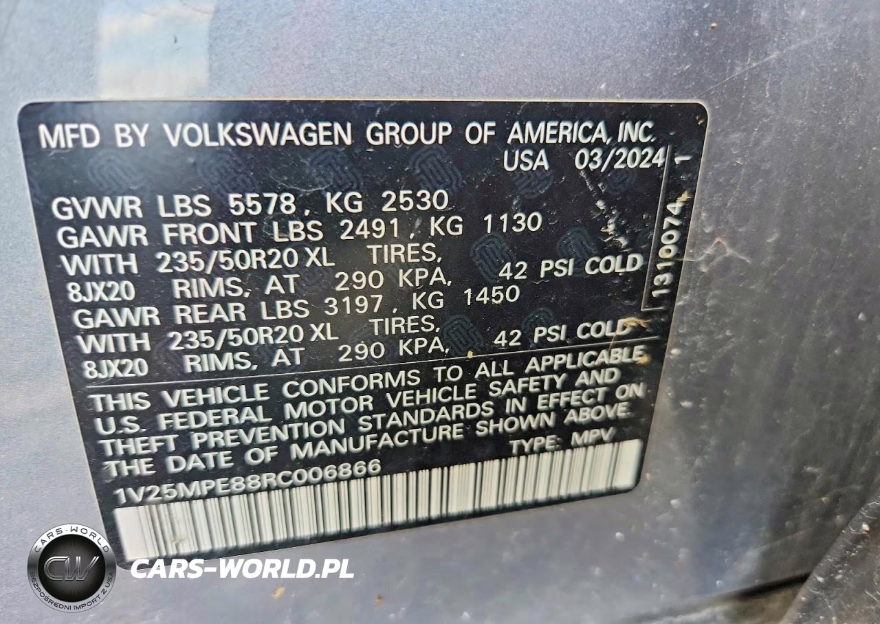 2024 Volkswagen Id.4 S VIN:1V25MPE88RC006866 - 13