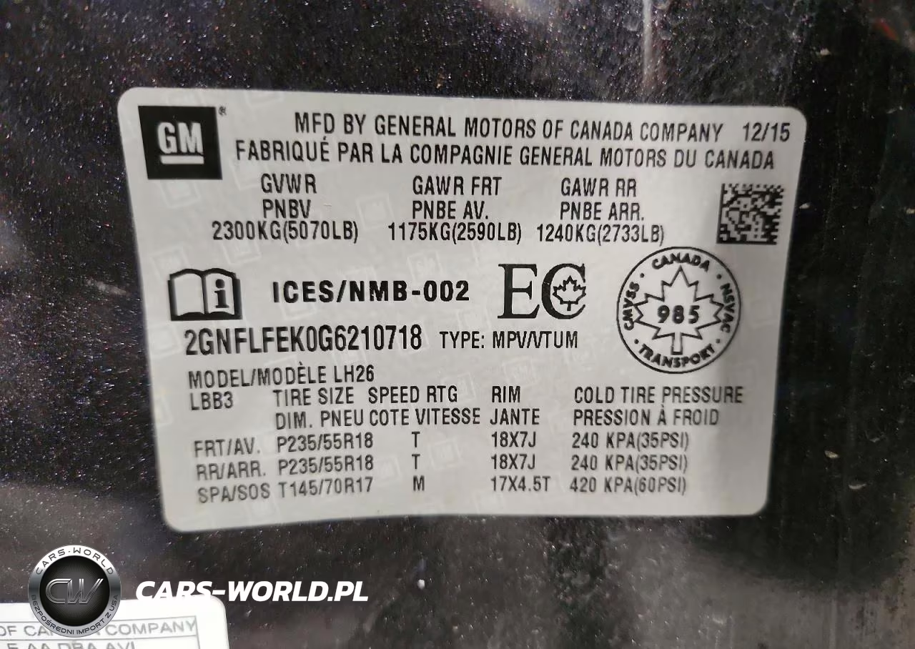 2016 Chevrolet Equinox Lt VIN:2GNFLFEK0G6210718 - 12