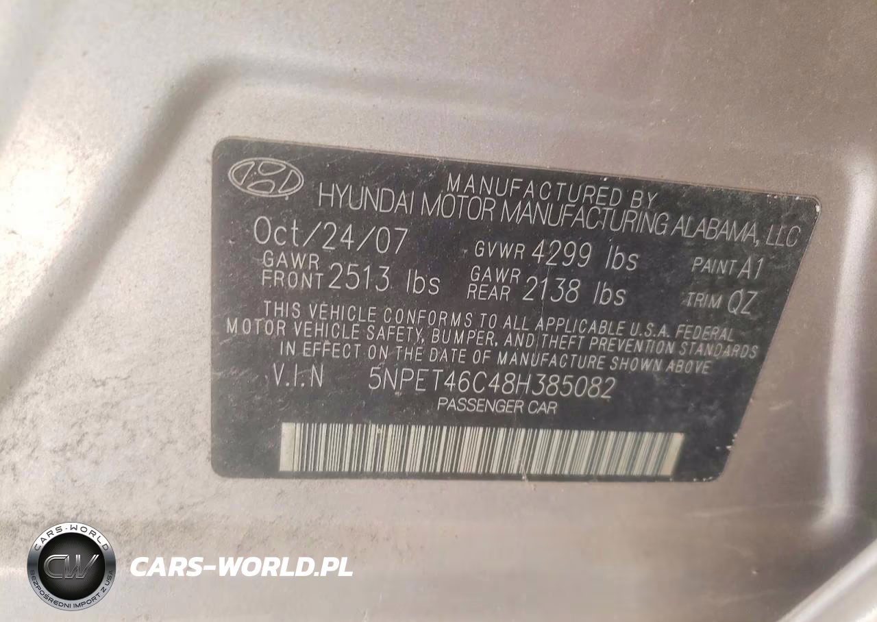 2008 Hyundai Sonata Gls VIN:5NPET46C48H385082 - 12