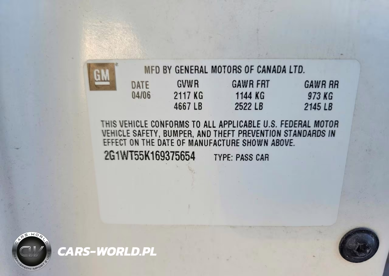 2006 Chevrolet Impala Lt VIN:2G1WT55K169375654 - 12