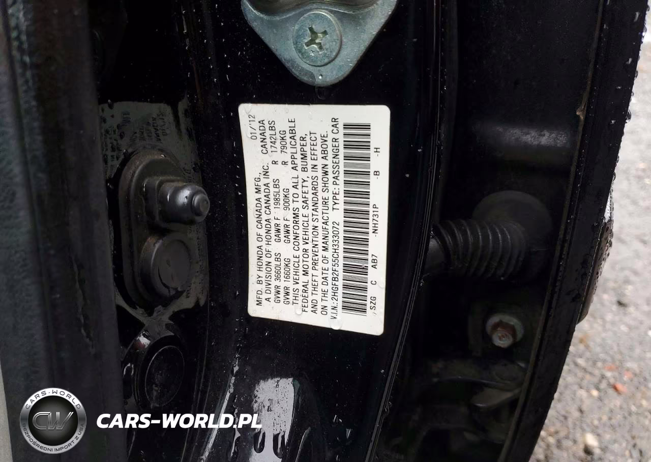 2012 Honda Civic Lx VIN:2HGFB2F55CH333072 - 13