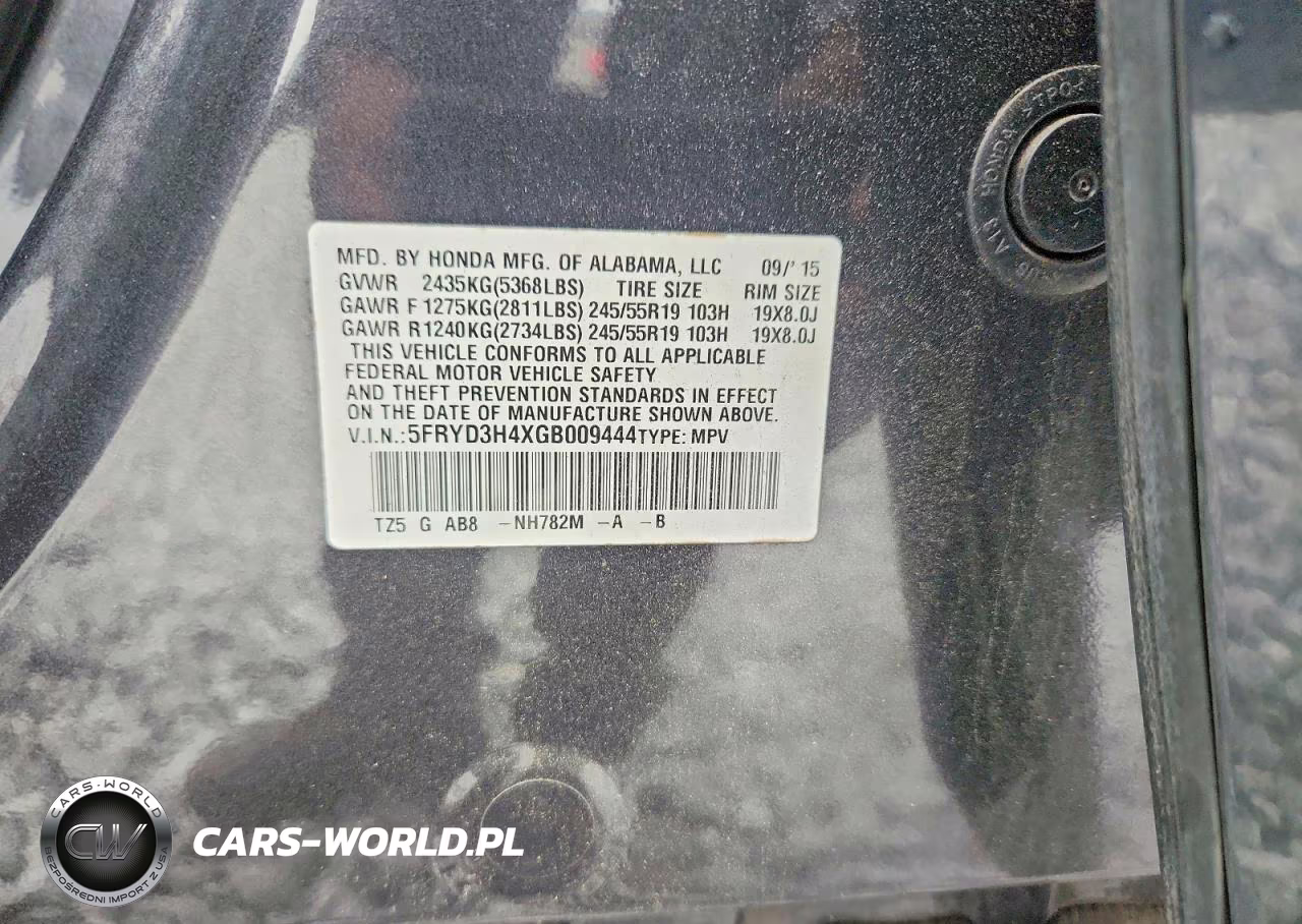 2016 Acura Mdx Technology VIN:5FRYD3H4XGB009444 - 14