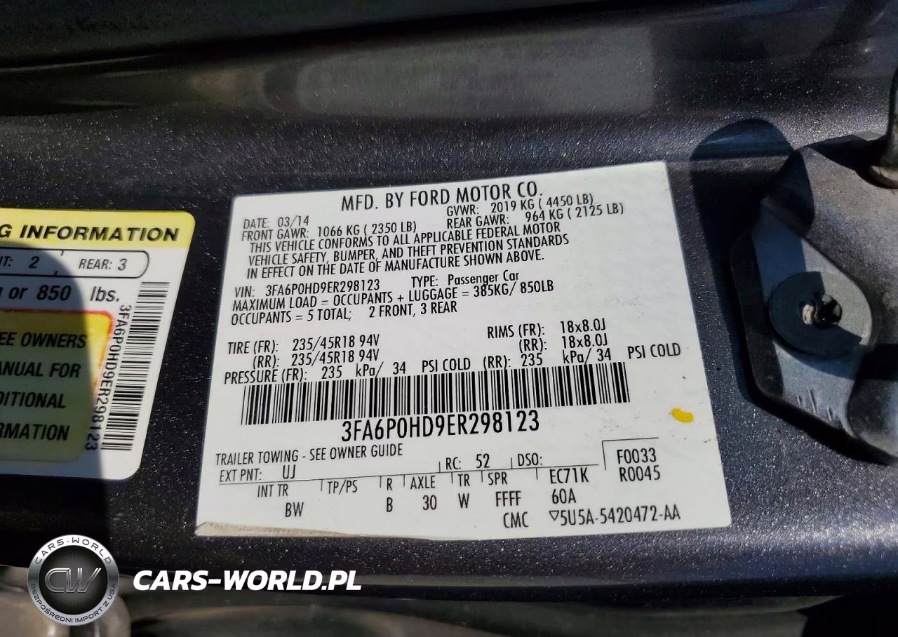 2014 Ford Fusion Se VIN:3FA6P0HD9ER298123 - 13