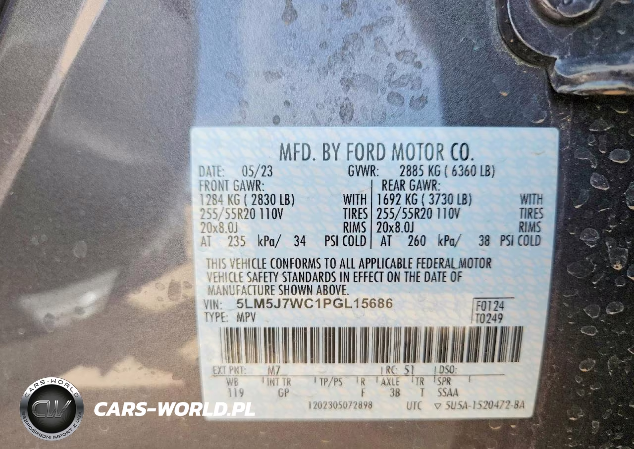 2023 Lincoln Aviator Reserve VIN:5LM5J7WC1PGL15686 - 13