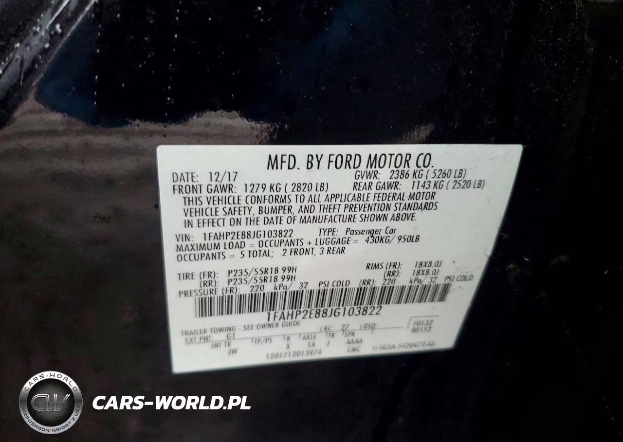 2018 Ford Taurus Sel VIN:1FAHP2E88JG103822 - 12