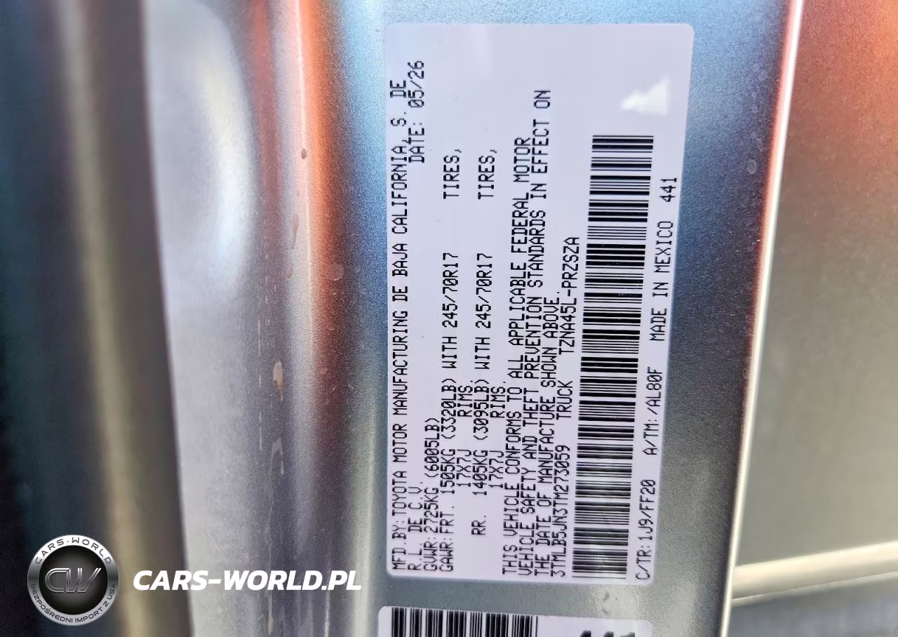 2026 Toyota Tacoma Sr5 VIN:3TMLB5JN3TM273059 - 12