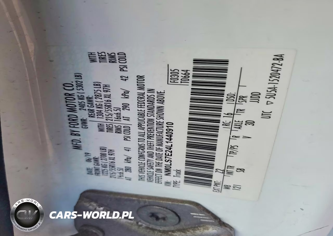 2020 Ford Transit Connect Xl Delivery Van VIN:NM0LS7E24L1440910 - 13