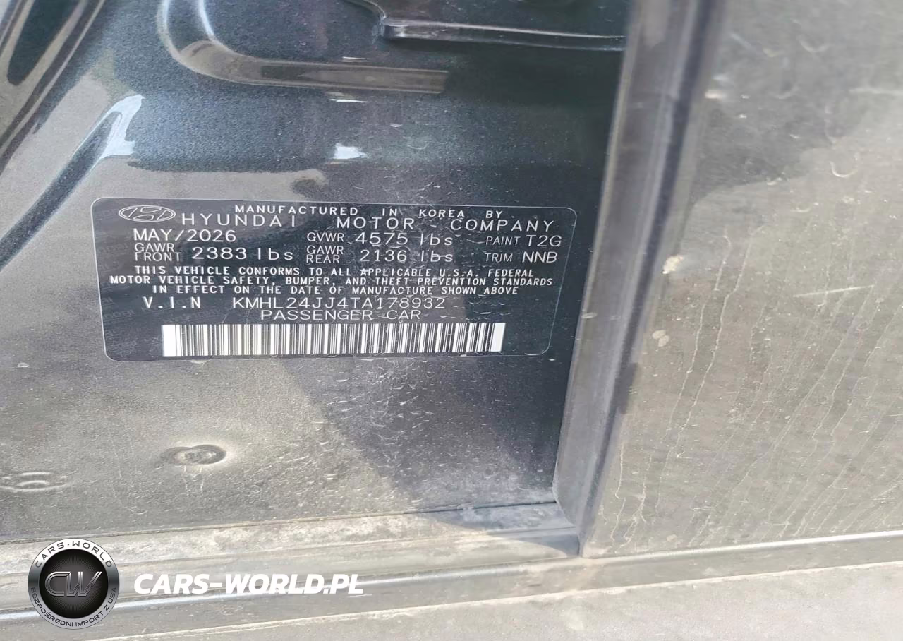 2026 Hyundai Sonata Hybrid Blue VIN:KMHL24JJ4TA178932 - 12