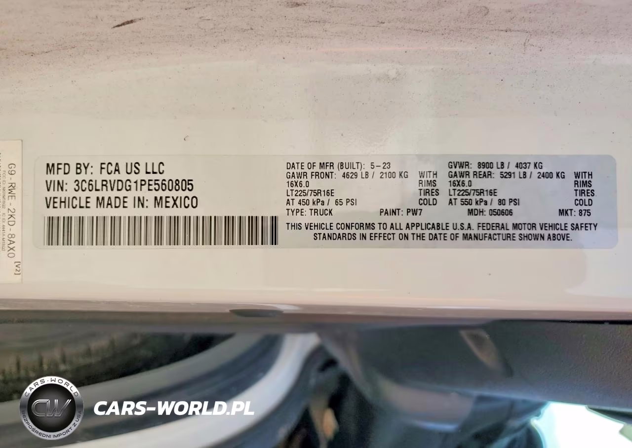 2023 Ram Promaster 2500 Delivery Van VIN:3C6LRVDG1PE560805 - 13