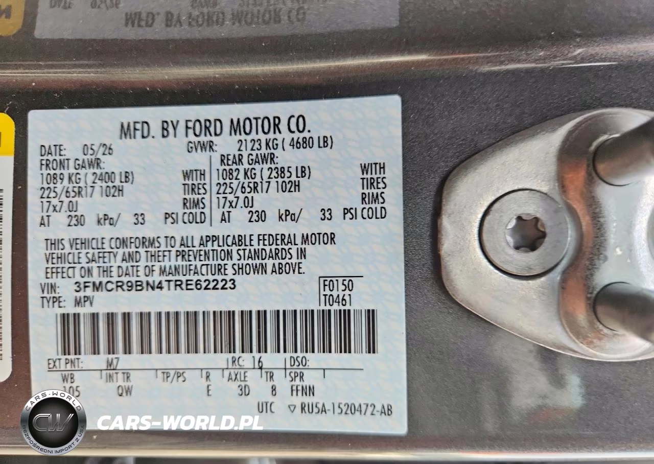 2026 Ford Bronco Sport Big Bend VIN:3FMCR9BN4TRE62223 - 13