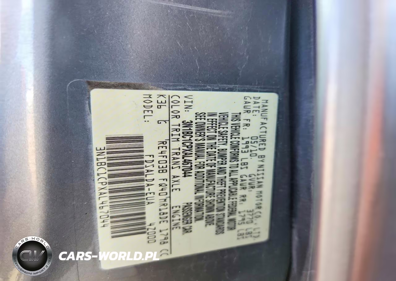 2010 Nissan Versa 1.8 S VIN:3N1BC1CPXAL467044 - 13