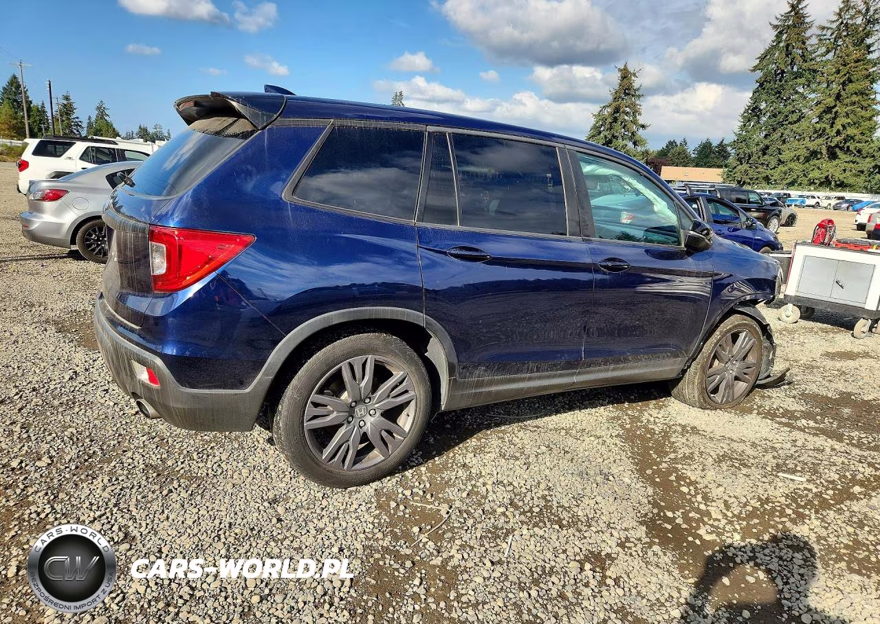 2021 Honda Passport Exl VIN:5FNYF7H57MB006136 - 3