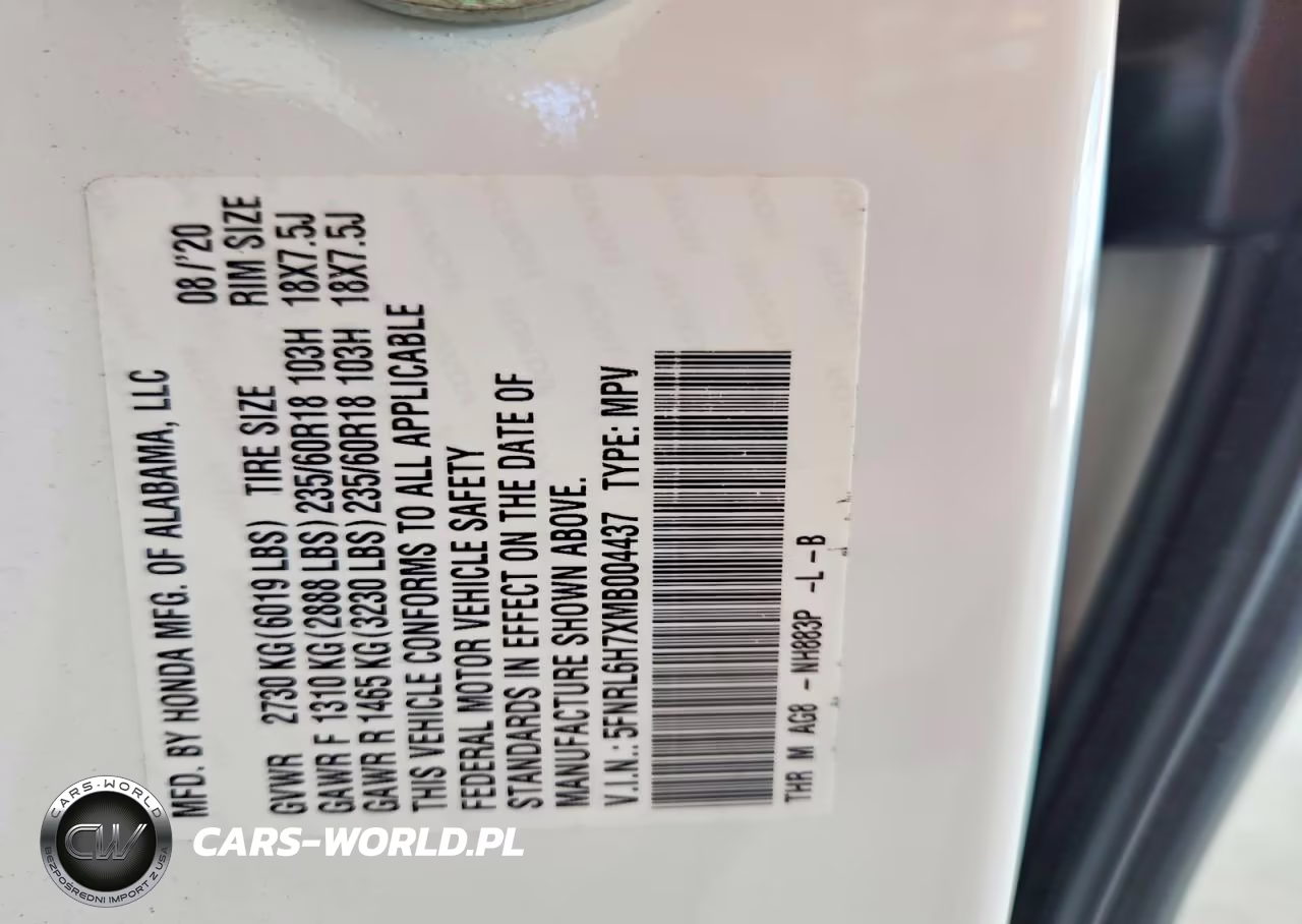 2021 Honda Odyssey Exl VIN:5FNRL6H7XMB004437 - 12