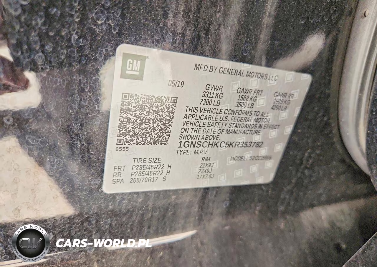 2019 Chevrolet Suburban C1500 Lt VIN:1GNSCHKC5KR353782 - 13