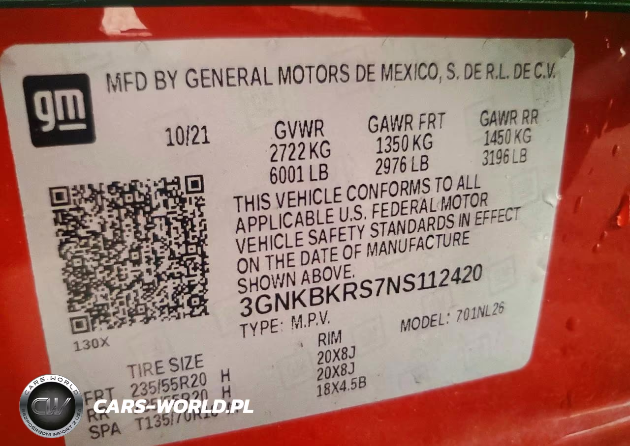 2022 Chevrolet Blazer Rs VIN:3GNKBKRS7NS112420 - 14