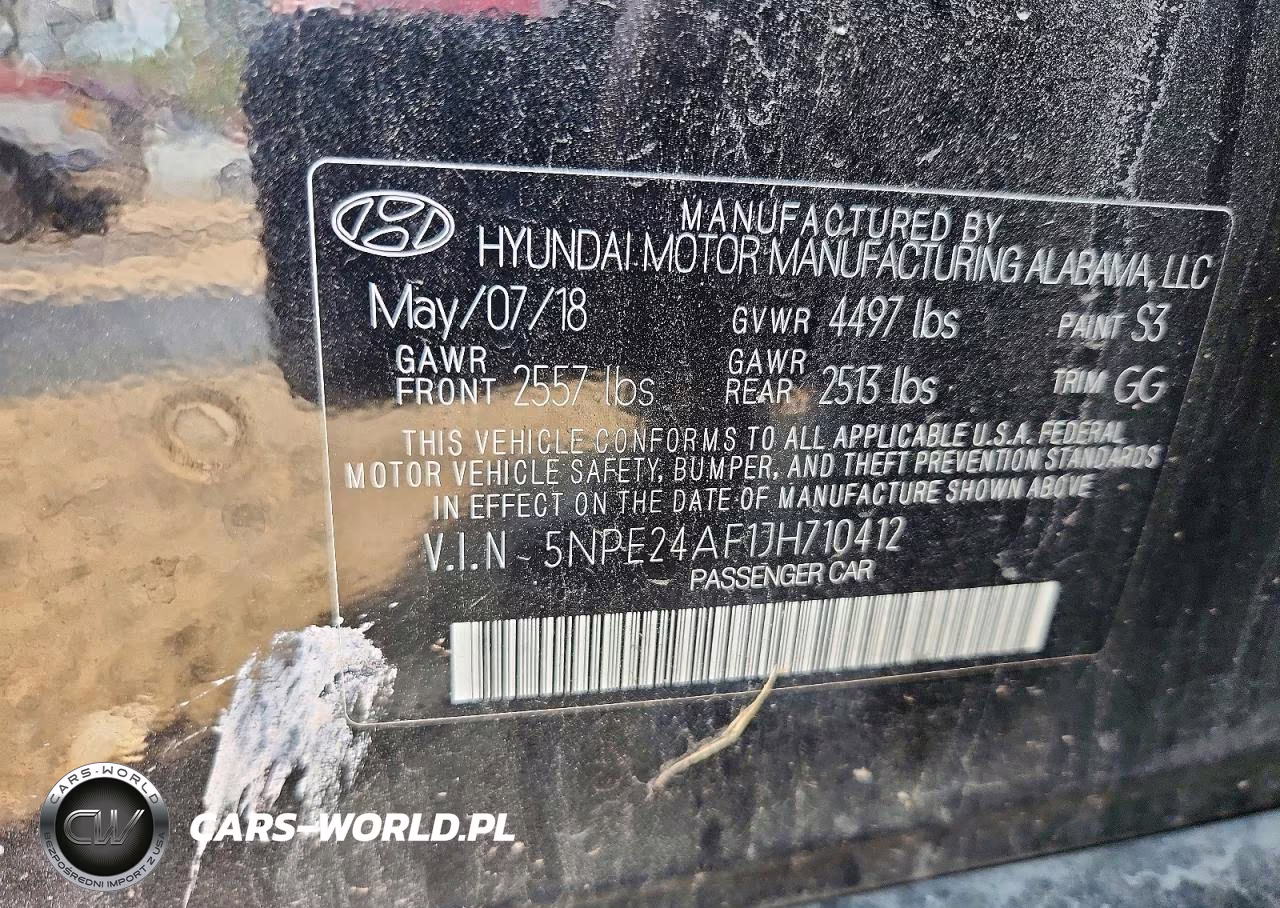 2018 Hyundai Sonata Se VIN:5NPE24AF1JH710412 - 12