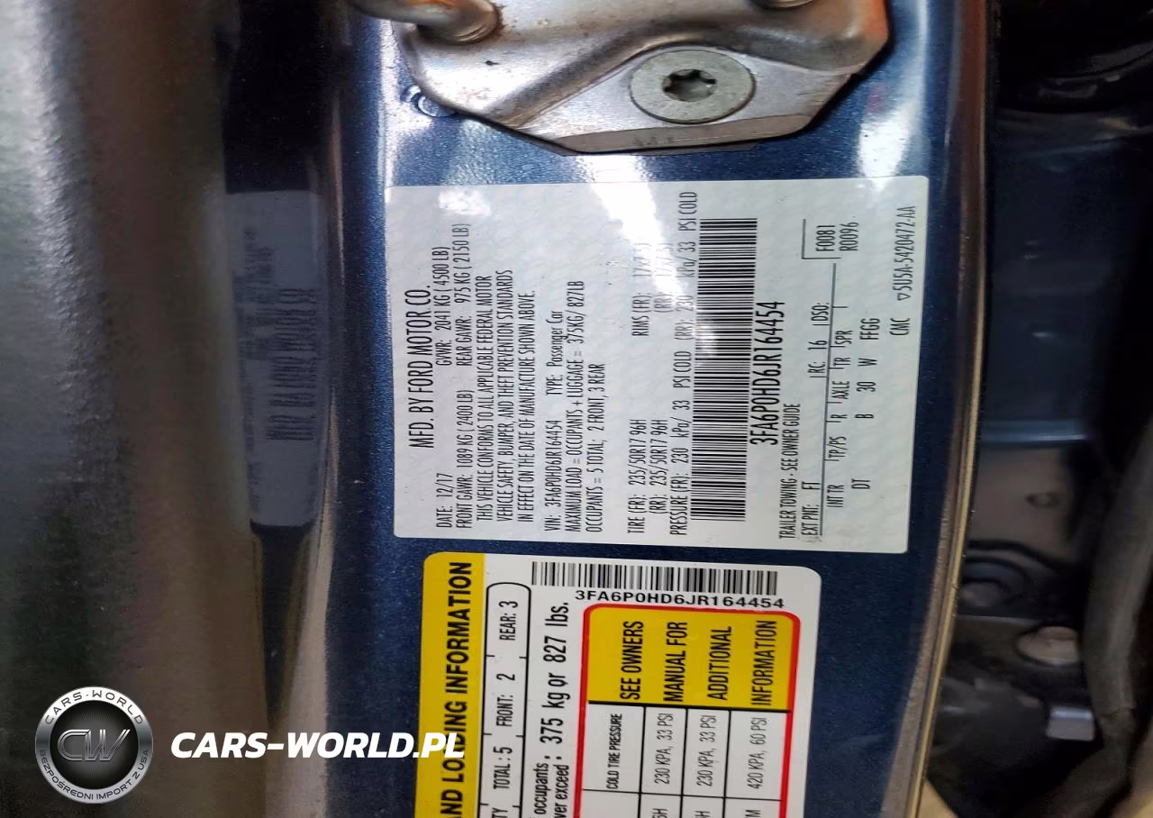 2018 Ford Fusion Se VIN:3FA6P0HD6JR164454 - 12