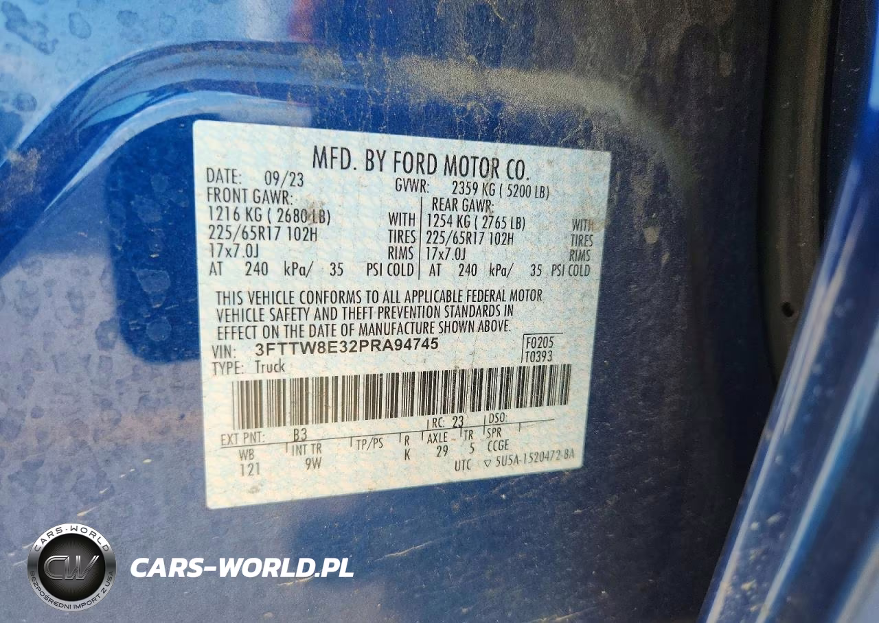 2023 Ford Maverick Xl VIN:3FTTW8E32PRA94745 - 12