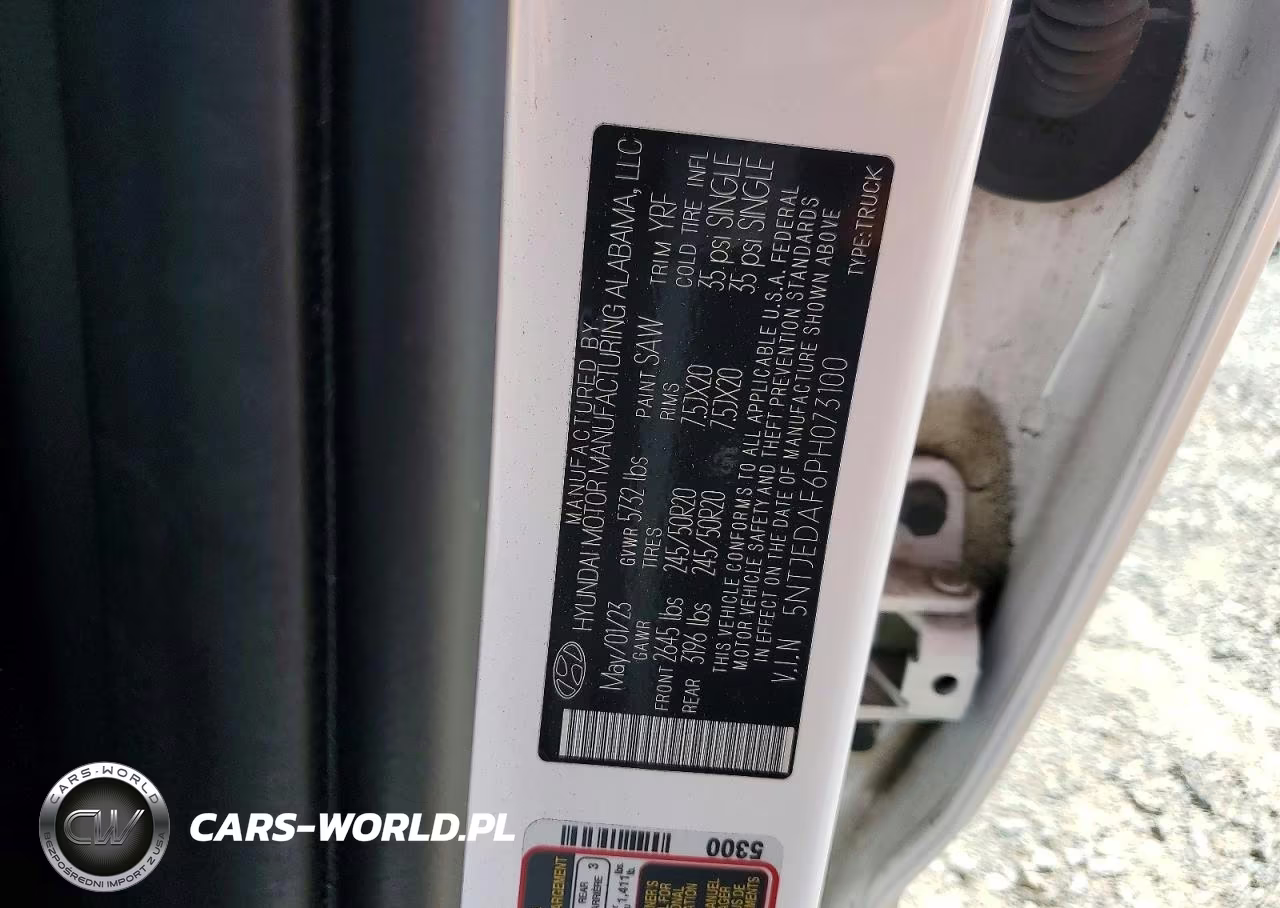 2023 Hyundai Santa Cruz Limited VIN:5NTJEDAF6PH073100 - 12