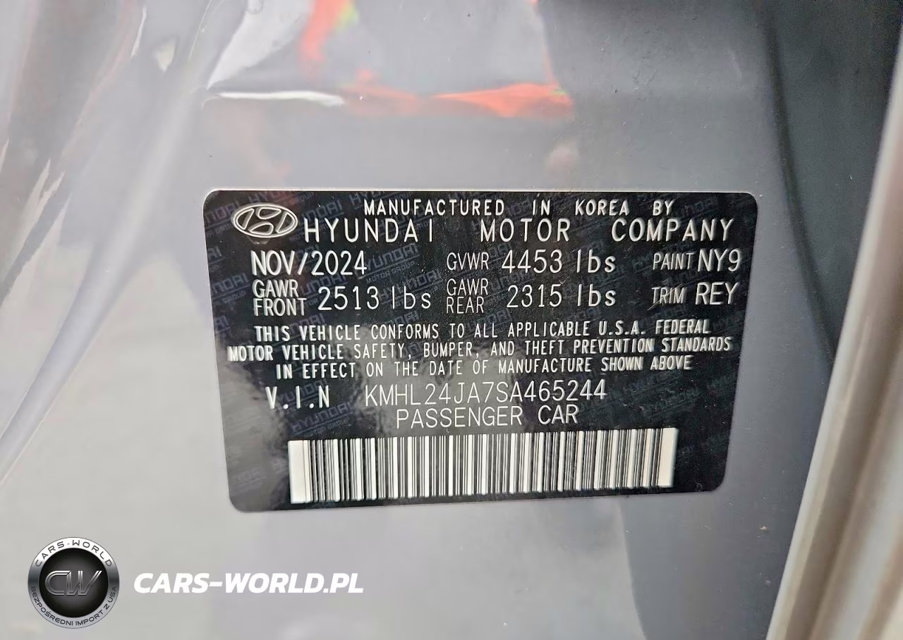 2025 Hyundai Sonata Se VIN:KMHL24JA7SA465244 - 12