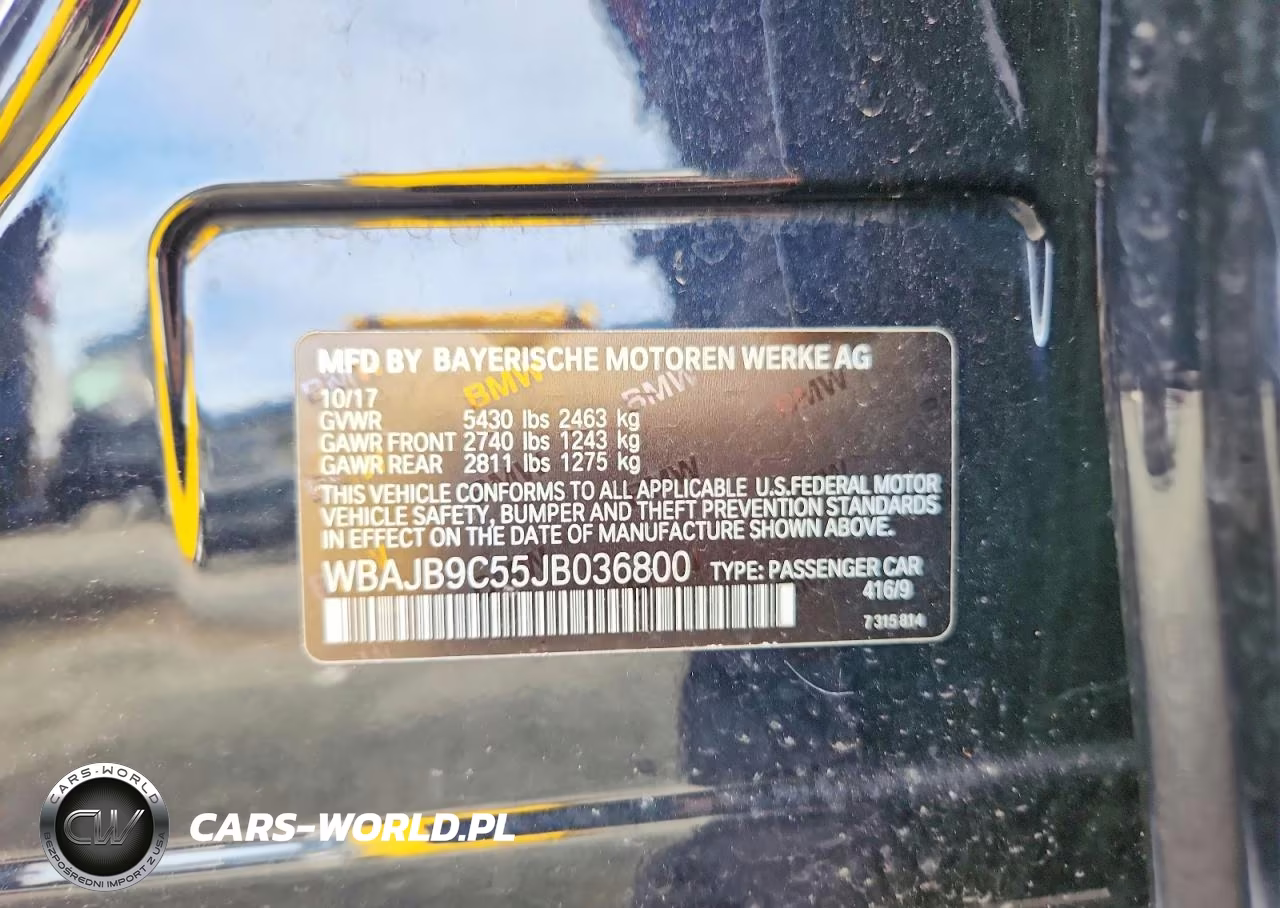 2018 BMW M550Xi VIN:WBAJB9C55JB036800 - 12