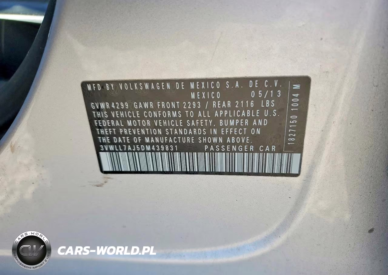 2013 Volkswagen Jetta Tdi VIN:3VWLL7AJ5DM439831 - 12