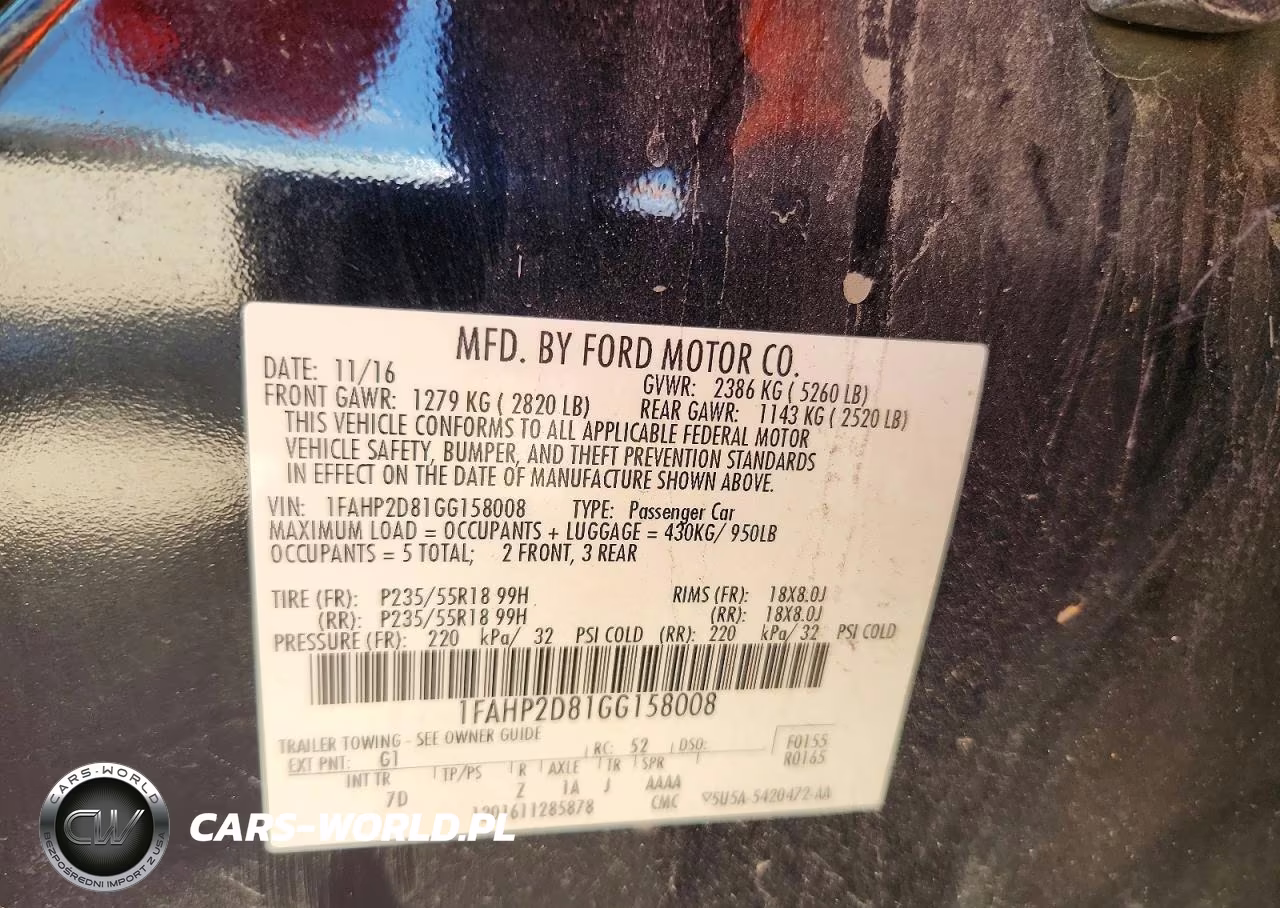 2016 Ford Taurus Se VIN:1FAHP2D81GG158008 - 12