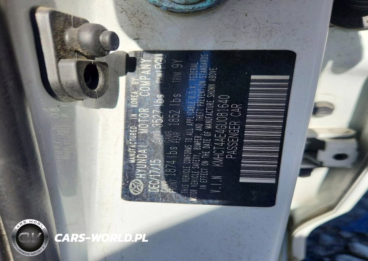 2016 Hyundai Accent Se VIN:KMHCT4AE4GU081640 - 12