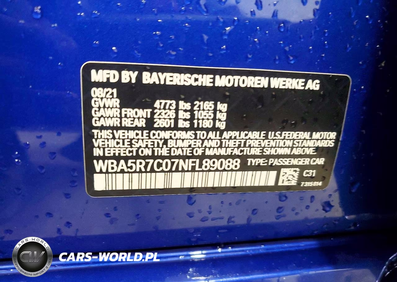 2022 BMW 330Xi VIN:WBA5R7C07NFL89088 - 12