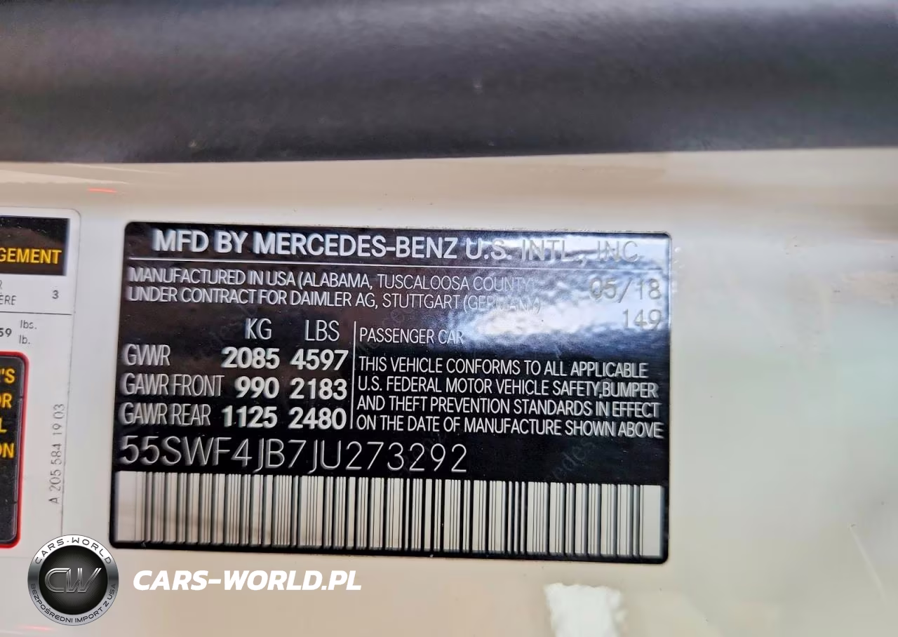 2018 Mercedes-Benz C 300 VIN:55SWF4JB7JU273292 - 12