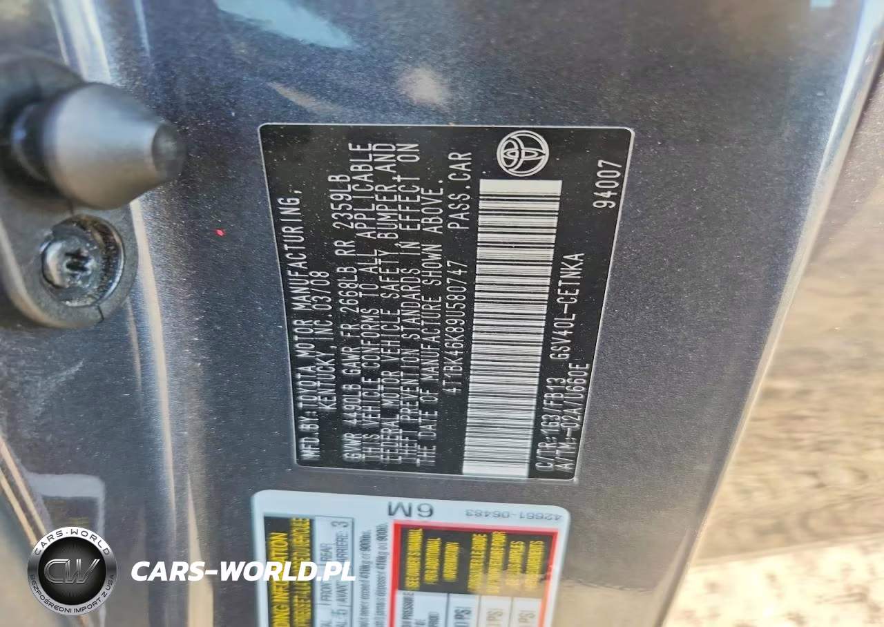 2009 Toyota Camry Le V6 VIN:4T1BK46K89U580747 - 13