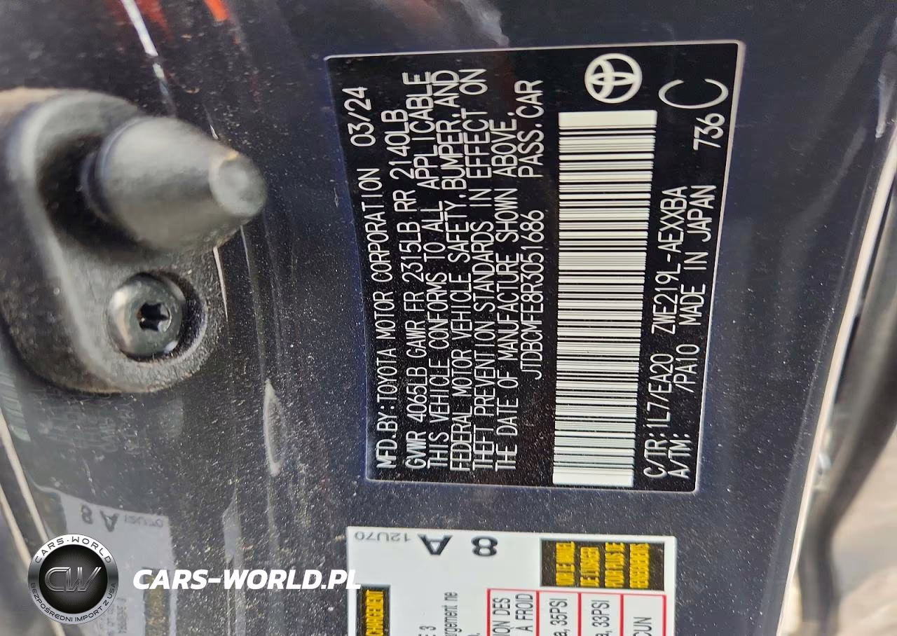 2024 Toyota Corolla Hybrid Xle VIN:JTDBCMFE8R3051686 - 13