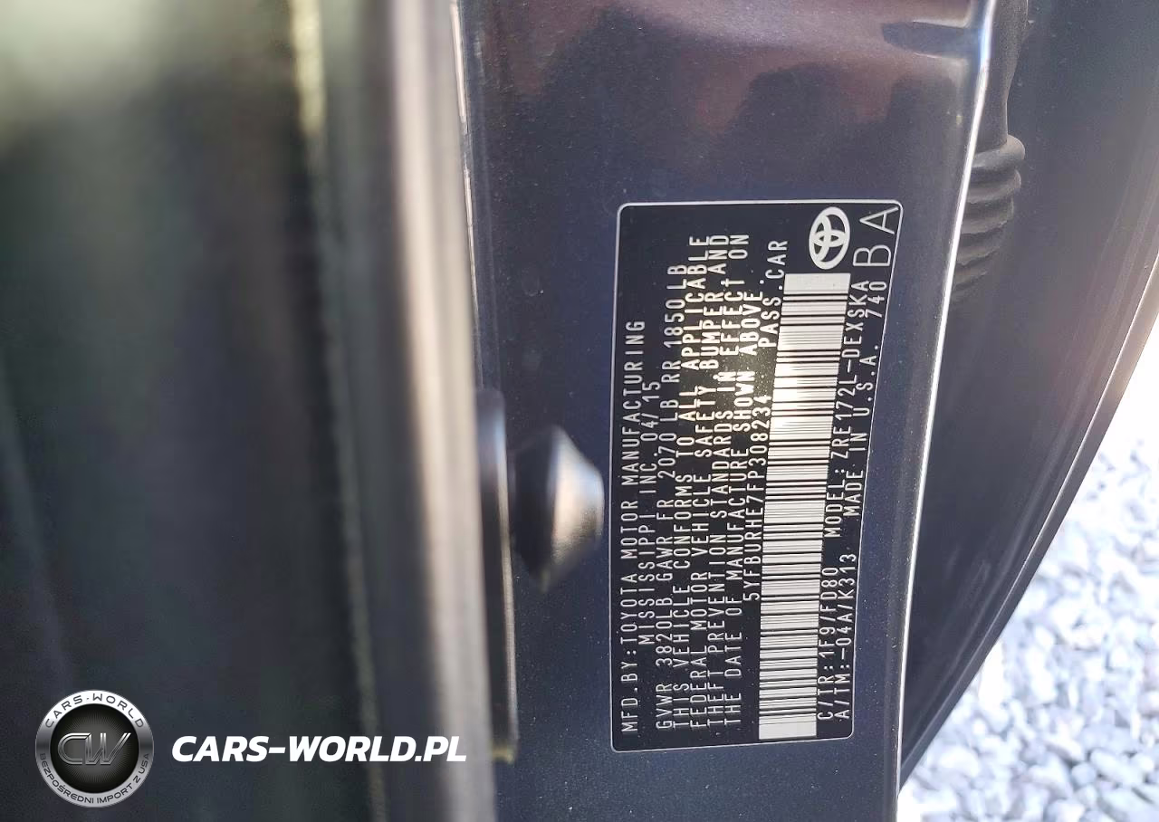 2015 Toyota Corolla S Plus VIN:5YFBURHE7FP308234 - 12