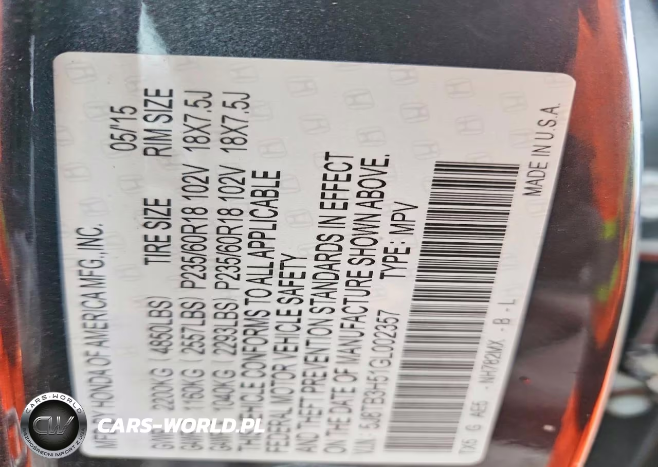 2016 Acura Rdx Technology VIN:5J8TB3H51GL002357 - 13