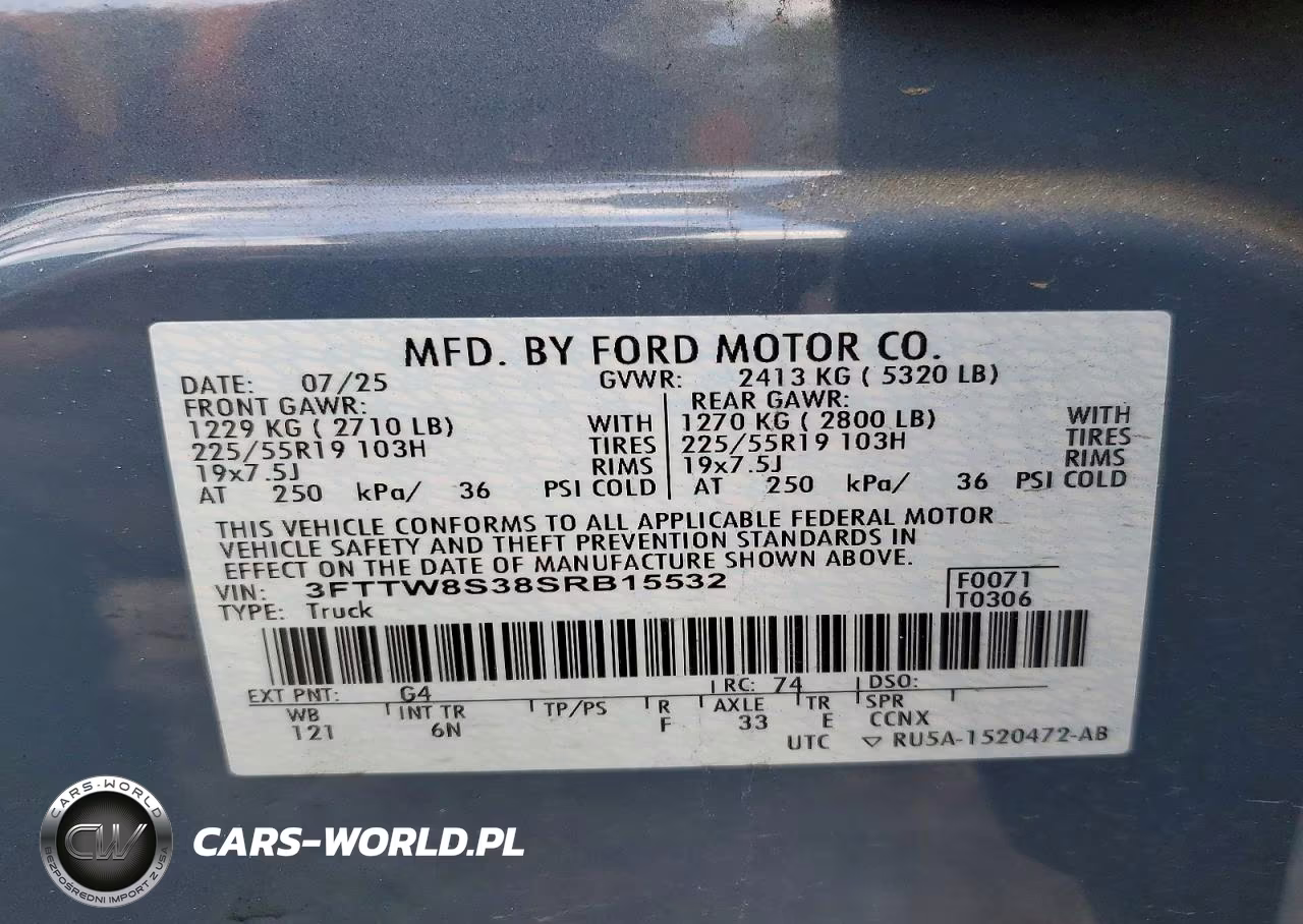 2025 Ford Maverick Lariat VIN:3FTTW8S38SRB15532 - 12