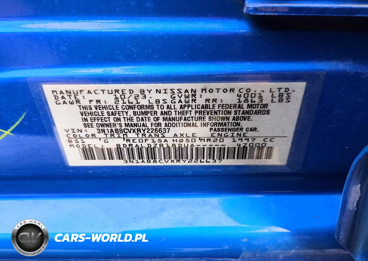 2024 Nissan Sentra Sv VIN:3N1AB8CVXRY226637 - 13