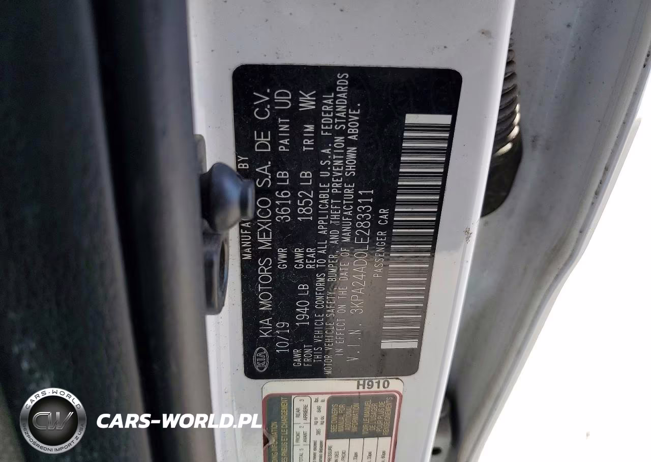 2020 Kia Rio Lx VIN:3KPA24AD0LE283311 - 12