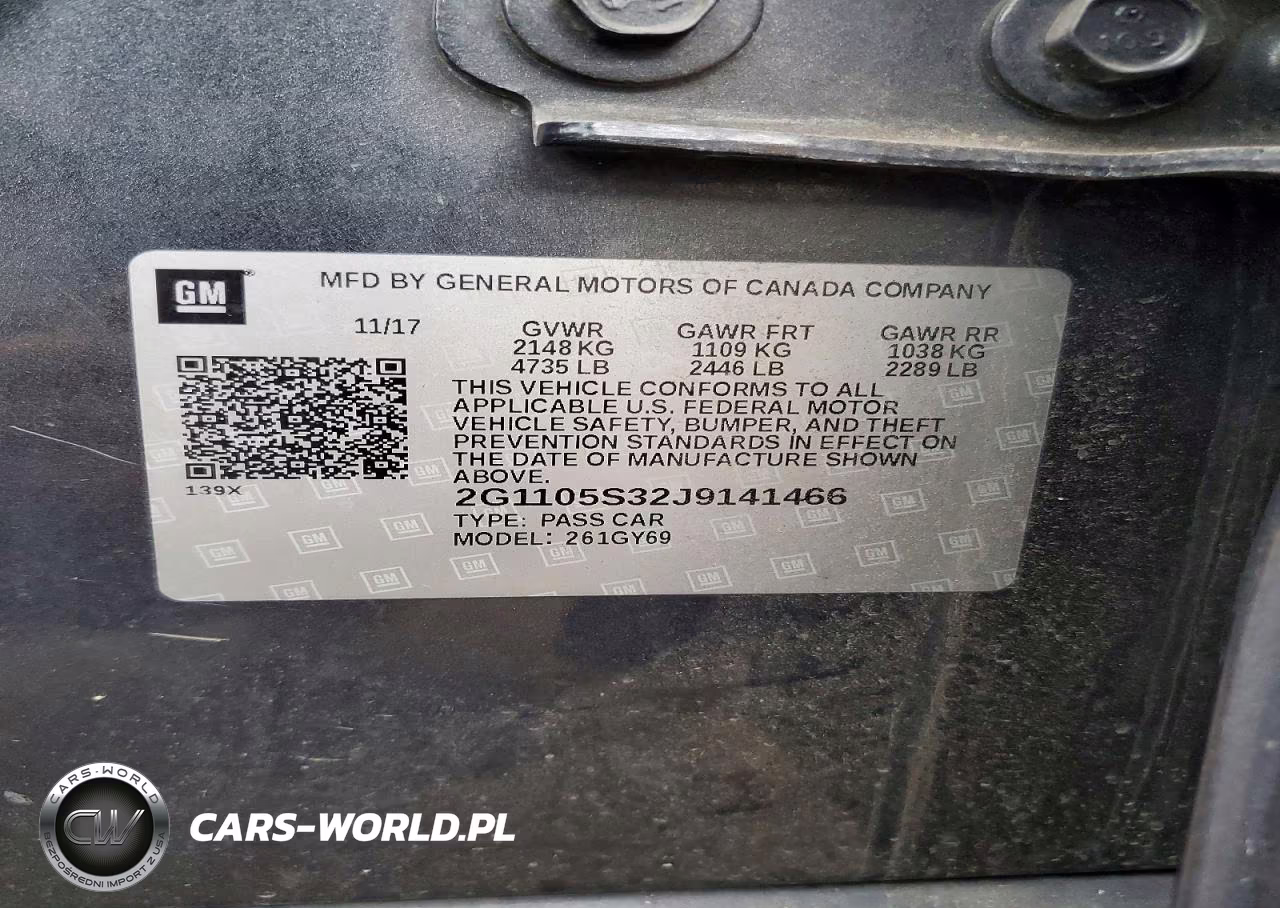 2018 Chevrolet Impala Lt VIN:2G1105S32J9141466 - 12