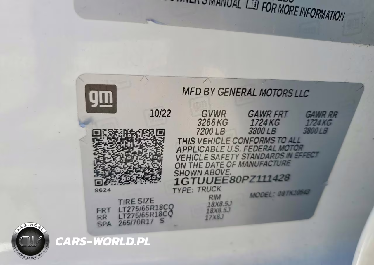 2023 GMC Sierra K1500 At4 VIN:1GTUUEE80PZ111428 - 13