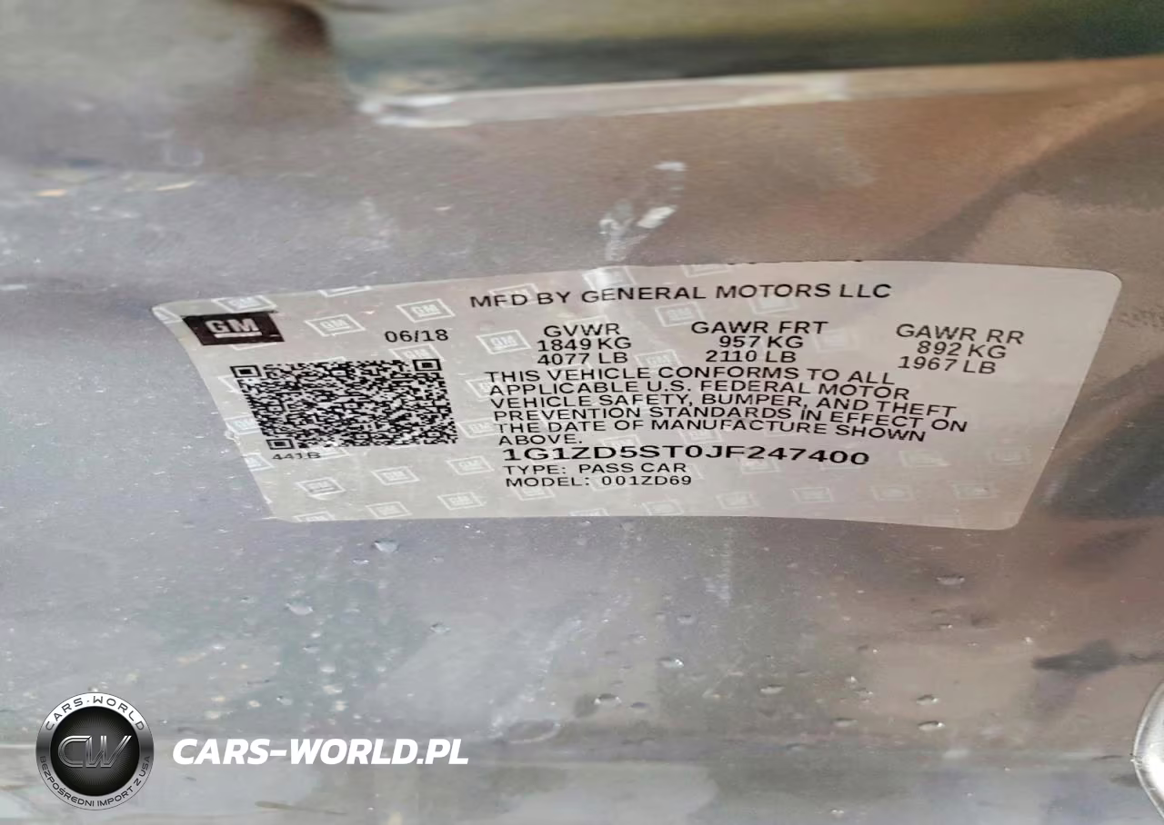 2018 Chevrolet Malibu Lt VIN:1G1ZD5ST0JF247400 - 12