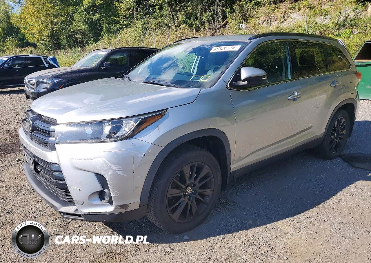 2019 Toyota Highlander Se VIN:5TDJZRFH5KS626851 - 1