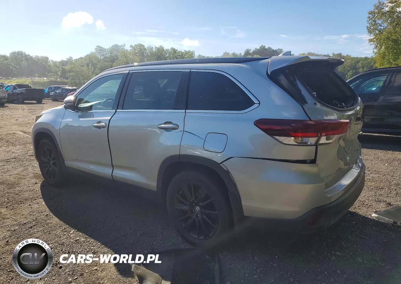 2019 Toyota Highlander Se VIN:5TDJZRFH5KS626851 - 2