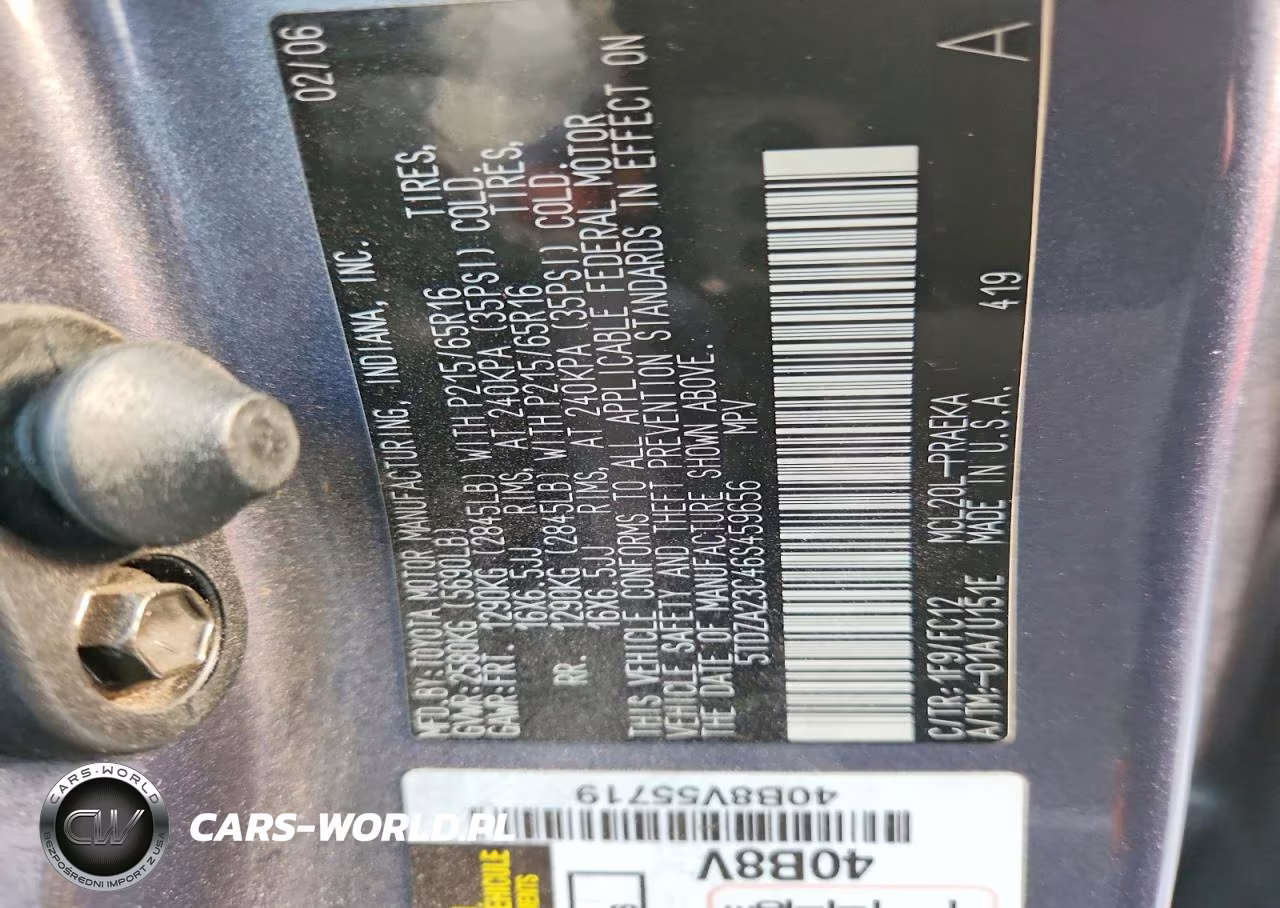 2006 Toyota Sienna VIN:5TDZA23C46S459656 - 13