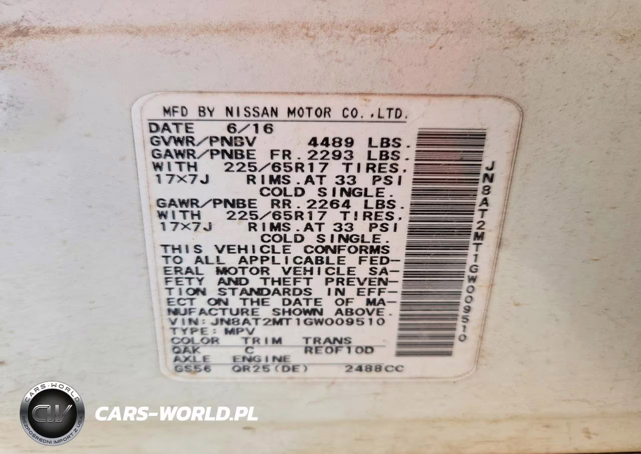 2016 Nissan Rogue S VIN:JN8AT2MT1GW009510 - 13