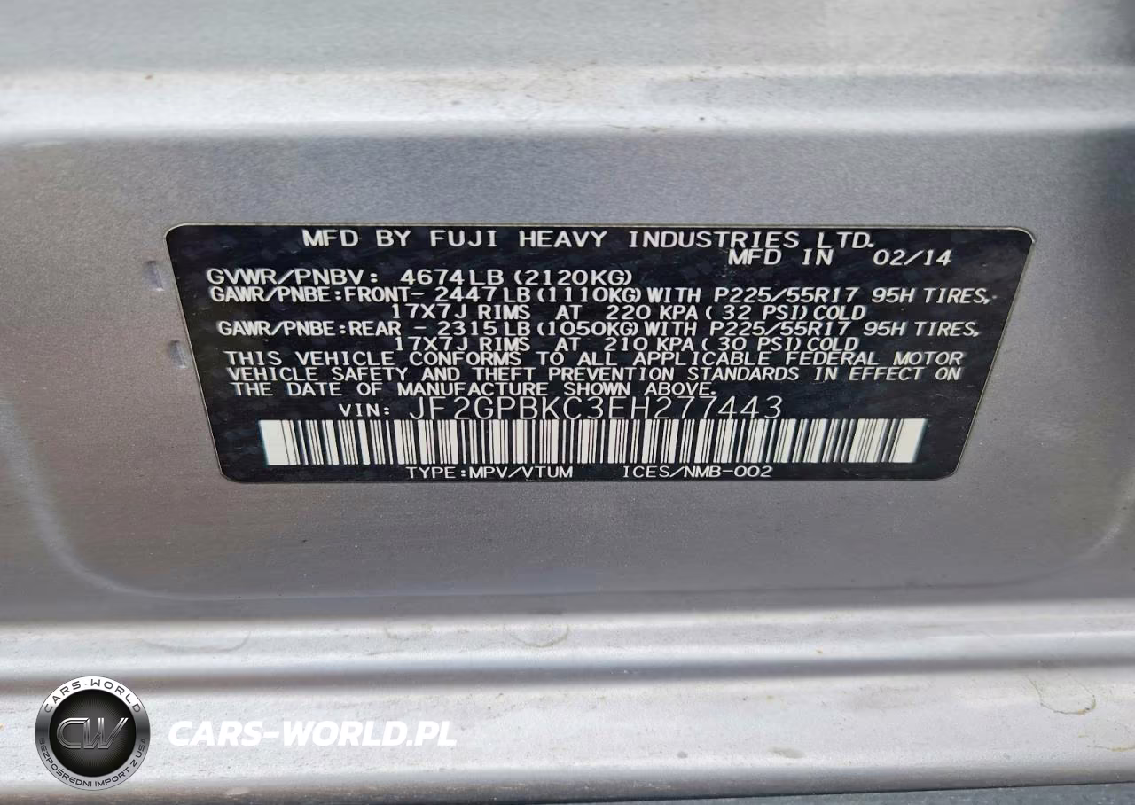 2014 Subaru Xv Crosstrek 2.0I Hybrid Touring VIN:JF2GPBKC3EH277443 - 14