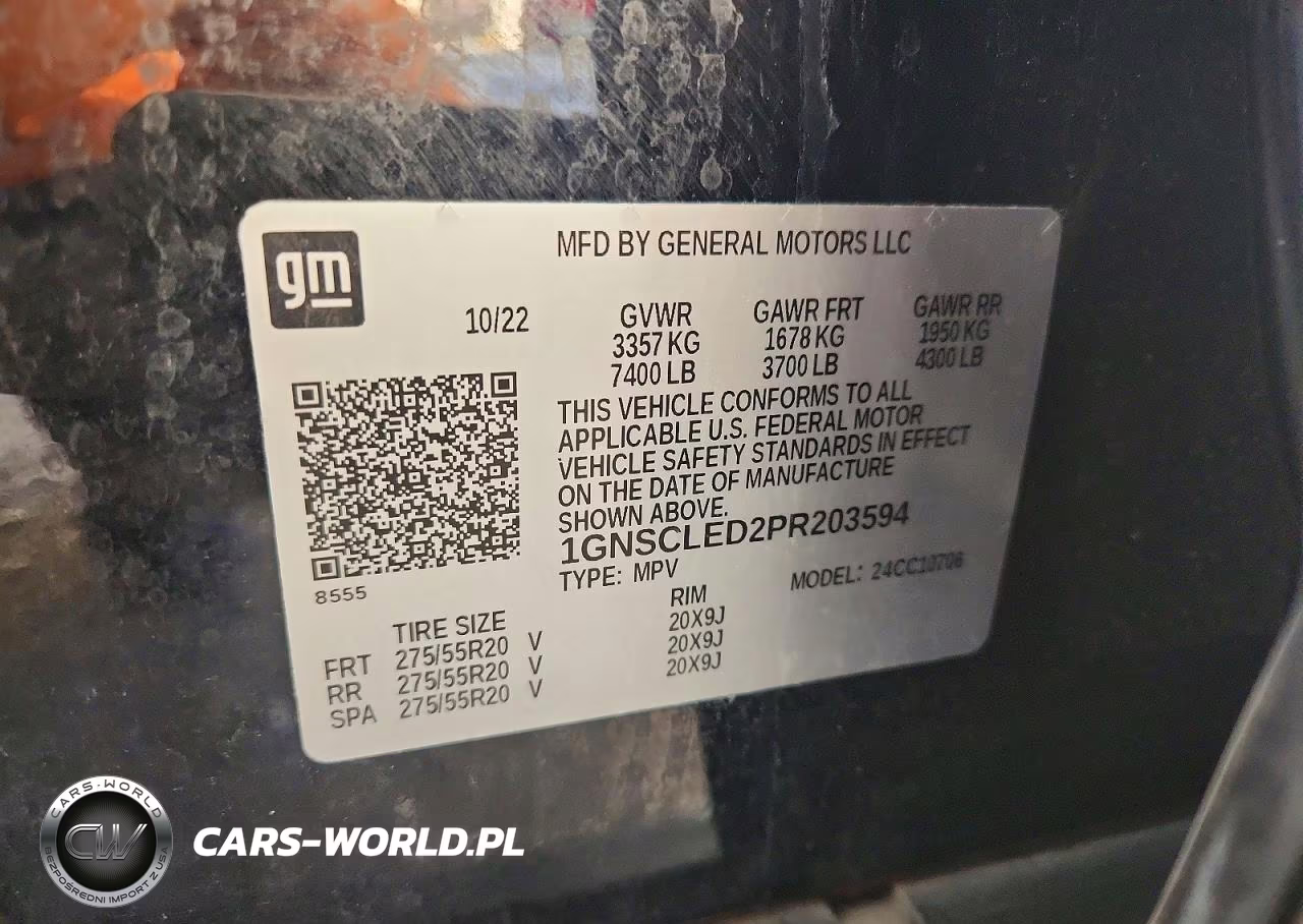 2023 Chevrolet Tahoe C1500 VIN:1GNSCLED2PR203594 - 13