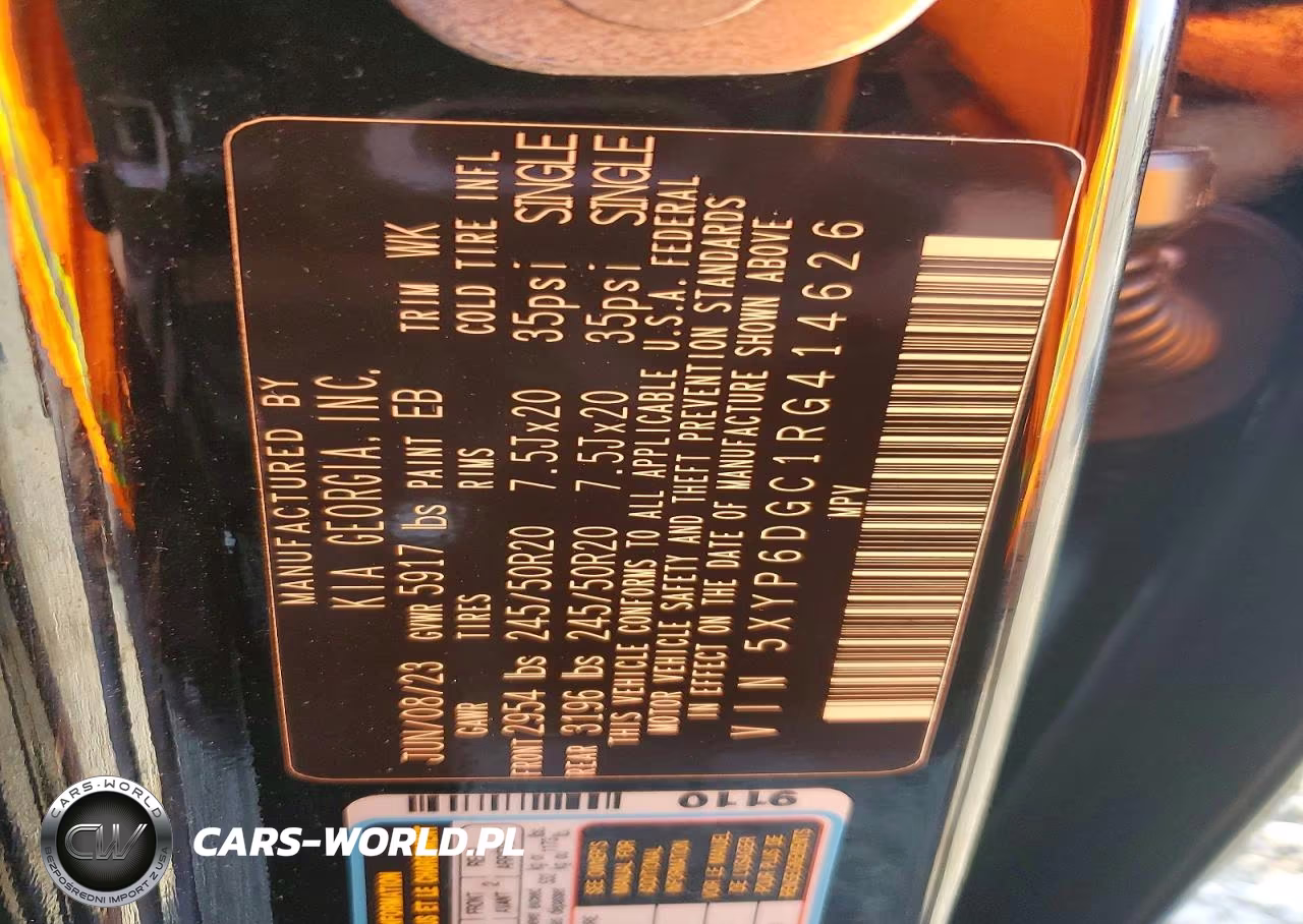 2024 Kia Telluride S VIN:5XYP6DGC1RG414626 - 14