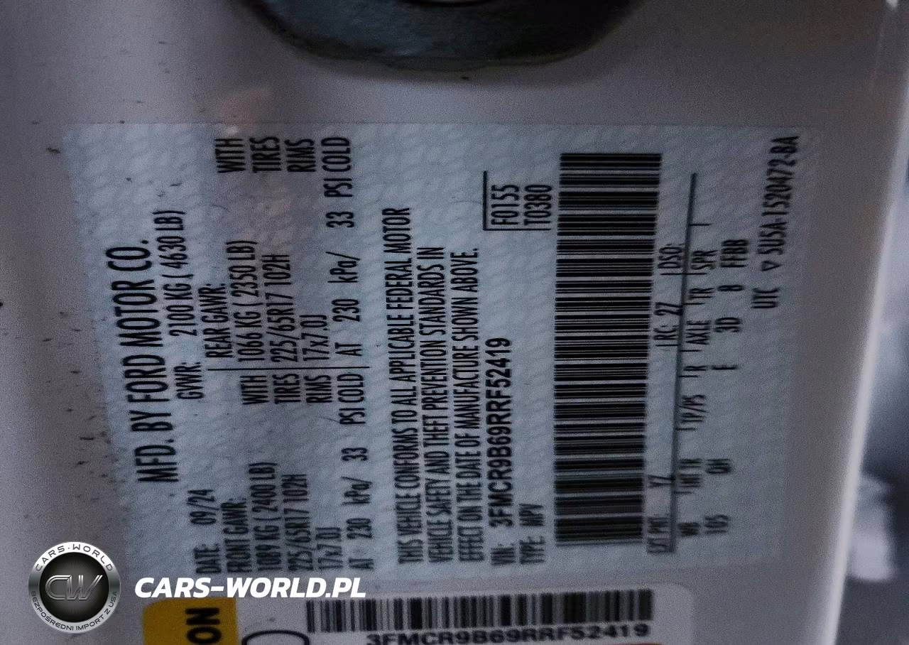 2024 Ford Bronco Sport Big Bend VIN:3FMCR9B69RRF52419 - 14