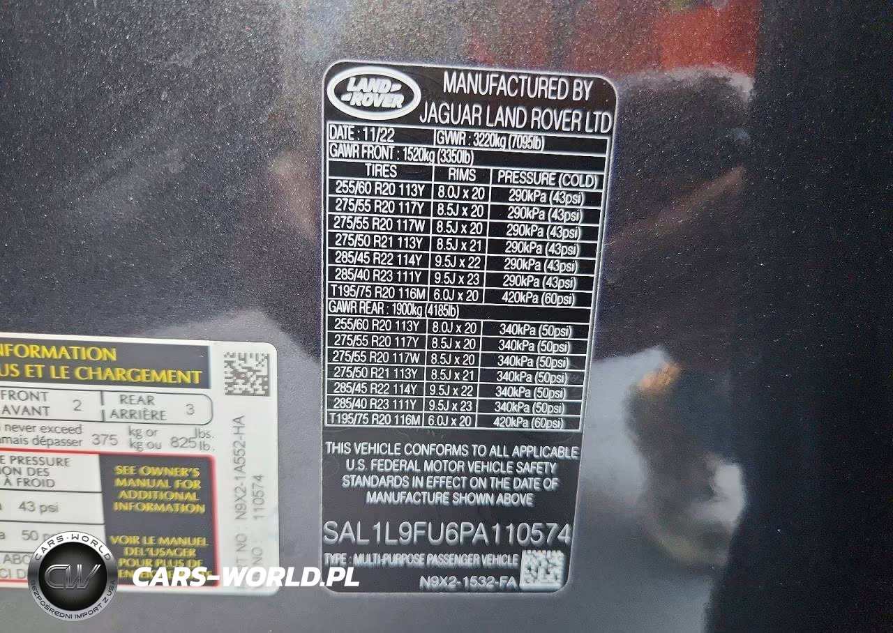 2023 Land Rover Range Rover Sport Dynamic Se VIN:SAL1L9FU6PA110574 - 13